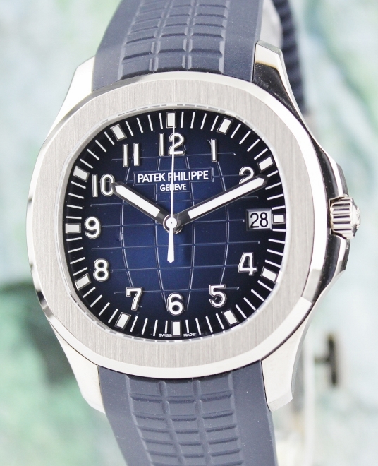(image for) UNPOLISHED PATEK PHILIPPE 18K WHITE GOLD AQUANAUT / 5168G